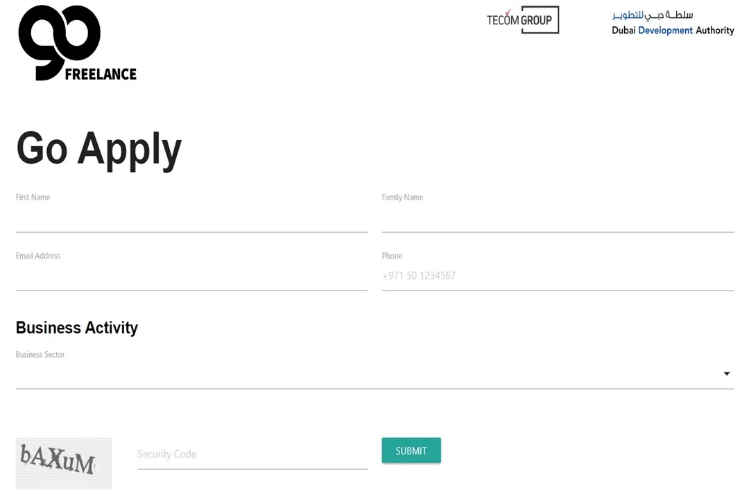 ثبتنام در پلتفرم GoFreelance یکی از مراحل دریافت مجوز است